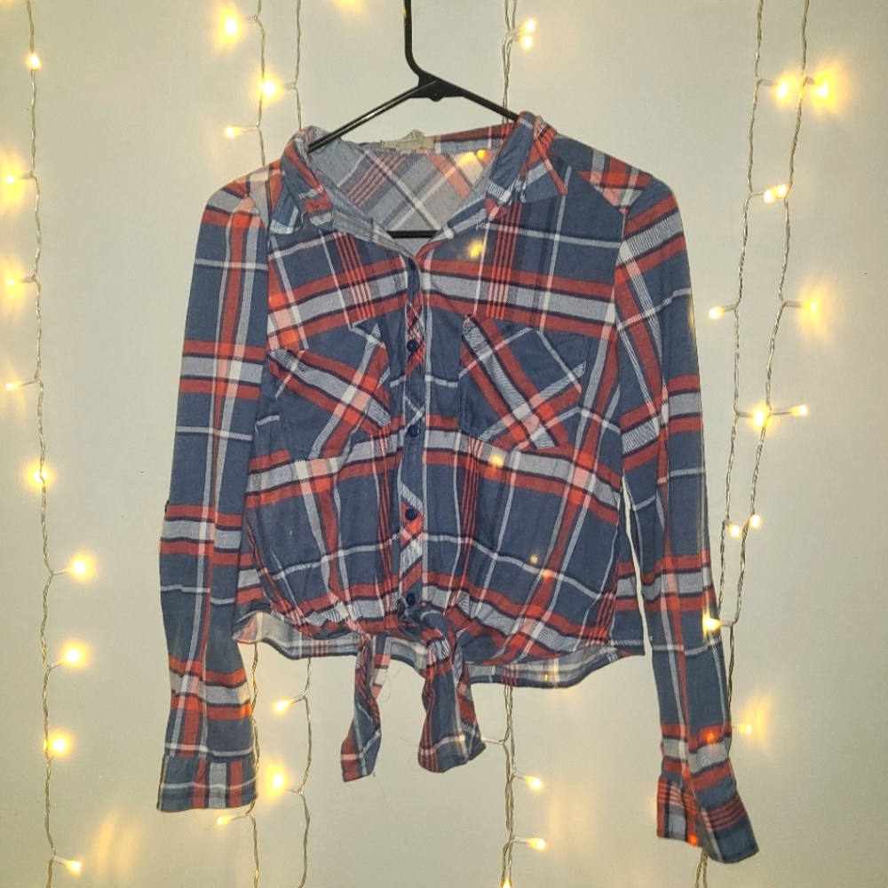 Blue and Red Tie Flannel